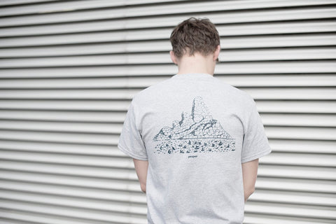 Gaulle Stones Tee - Grey Marl