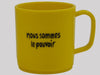 Proper Gaulle Stones Mug Yellow