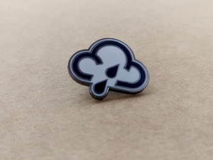 Proper Pin Badge - Cloud and Rain